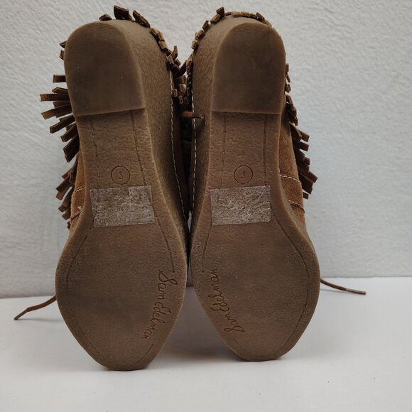 Sam Edelman Kemper Fringe Wedge Bootie In Suede Womens size 8M - Picture 7 of 11
